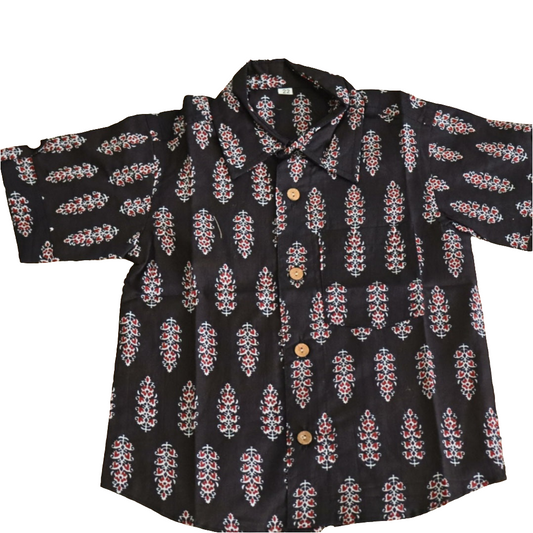 Jaipur Cotton Black Shirt