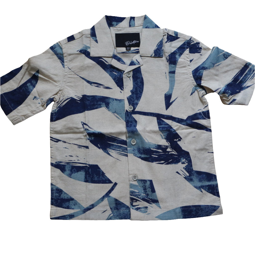 Printed Half Sleeves Camp Shirt