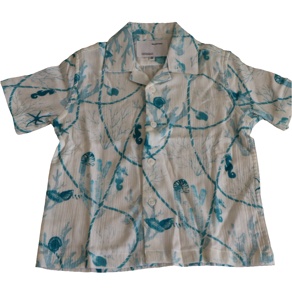 Printed Half Sleeves Camp Shirt