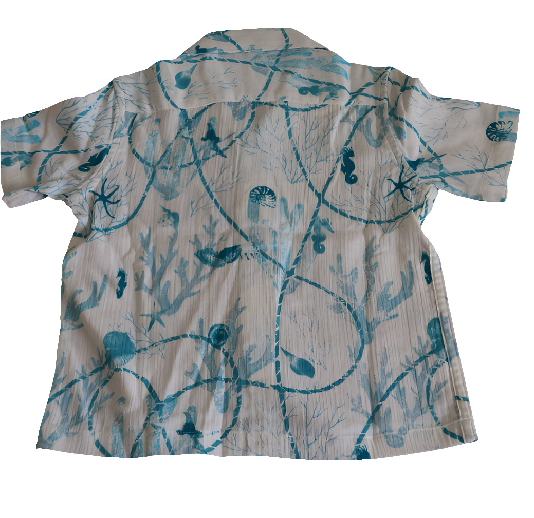 Printed Half Sleeves Camp Shirt