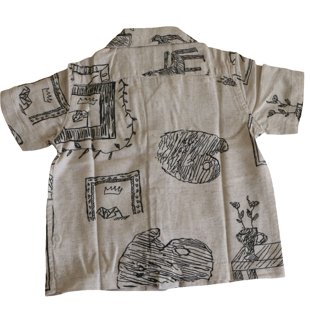 Printed Half Sleeves Camp Shirt