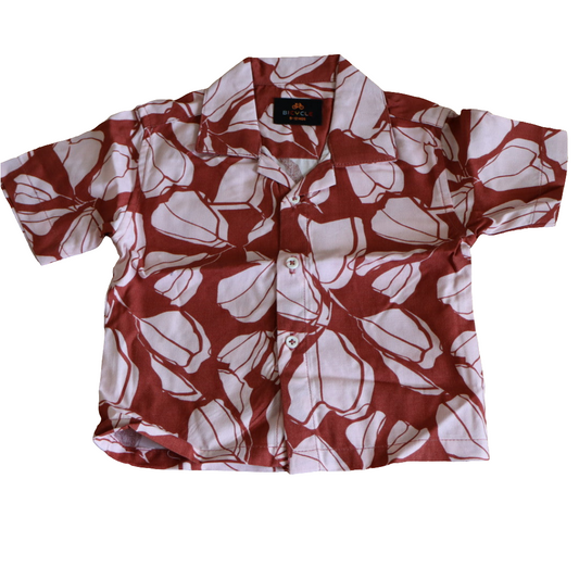 Printed Half Sleeves Camp Shirt